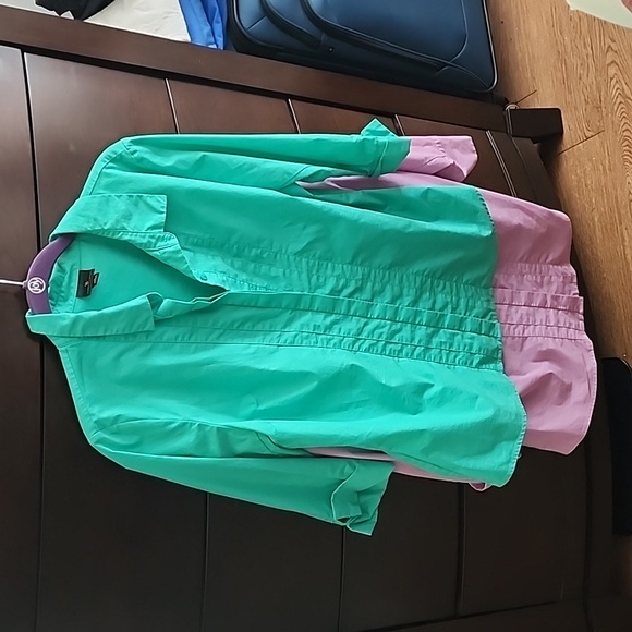 Lot of 2 Calvin Klein womens dress blouse size 12 and 2 Worthington size Large - Picture 10 of 16